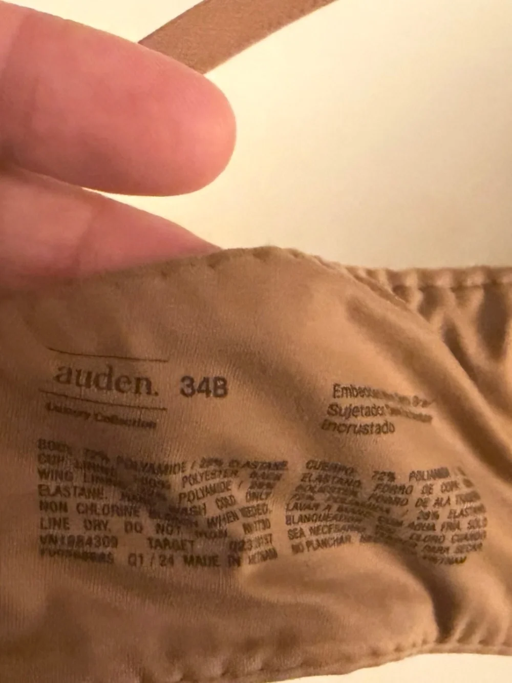 Auden Luxe Stretch Comfort Wire Demi Bra